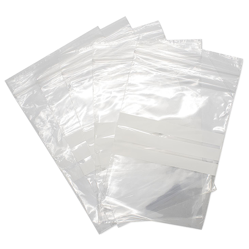 Grip Seal Bags With Panel