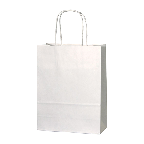 White Twist Handle Bag